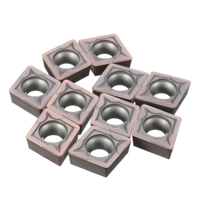 10Pcs CCMT09T308 VP15TF Carbide Inserts for SCKCR/L SCLCR/L Holder - MRSLM