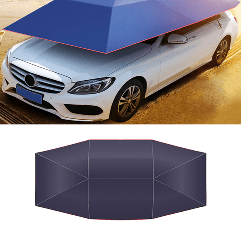 Car Tent Anti-Uv Windproof Sun Shelter Portable Folded Car Canopy Cover Camping Car Umbrella - MRSLM