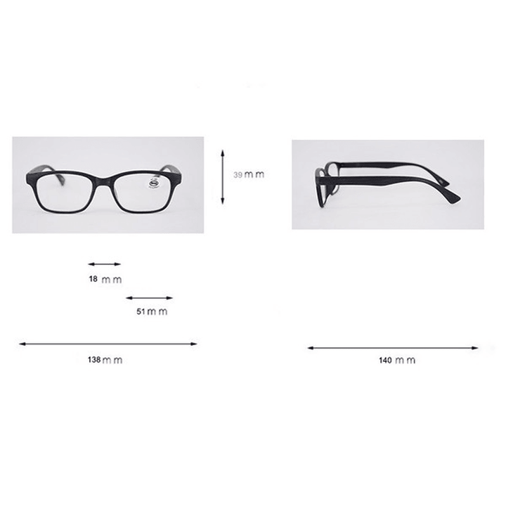 Men Women Lightwight Reading Glasses - MRSLM