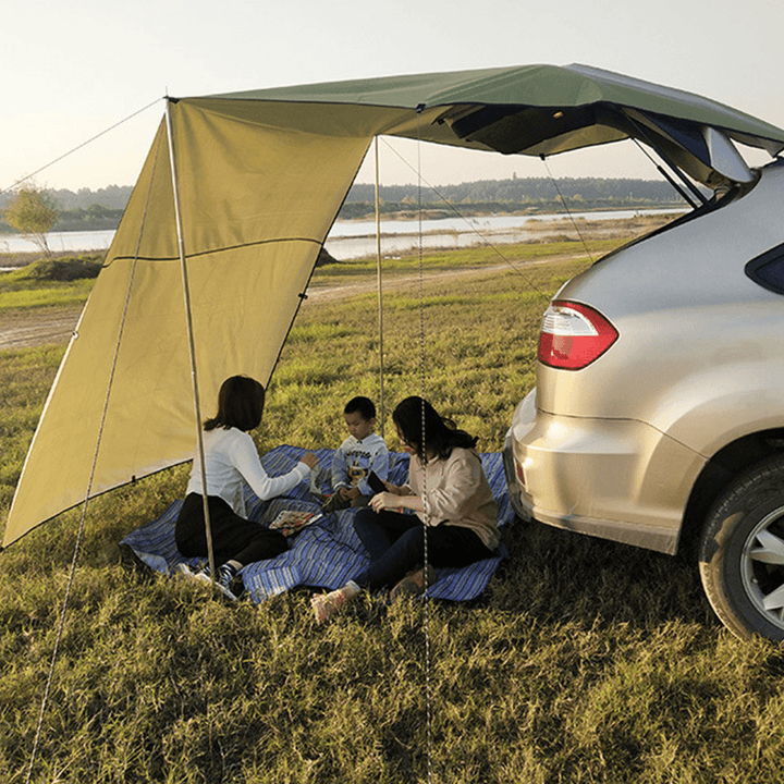 Car Side Awning Waterproof Uv-Proof Rooftop Tent Canopy for Outdoor Camping Travel - MRSLM