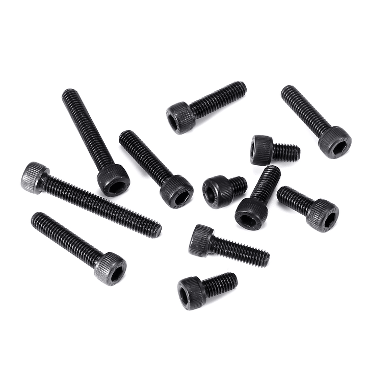 Suleve™ M5CH7 140Pcs M5 12.9 Grade Carbon Steel Hex Socket Cap Head Screw Bolt 6-35Mm Set - MRSLM