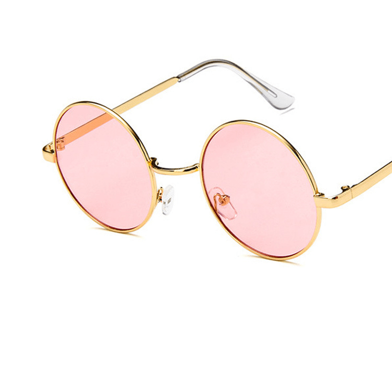 Round Frame Retro Sunglasses Men and Women Fashion Sunglasses - MRSLM