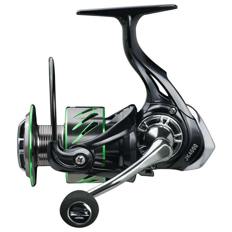 LINNHUE 5.2:1 High Speed Fishing Reel 8KG Max Brake Force Spinning Powerful Metal Spool Reel Fishing Saltwater Reel Left/Right-Handed Universal - MRSLM