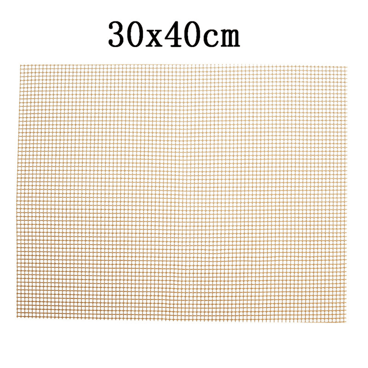 5PCS Outdoor Camping BBQ Grill Mesh Mat Sheet Reusable Non-Stick Barbecue Bake Meat Wire Net Mat - MRSLM