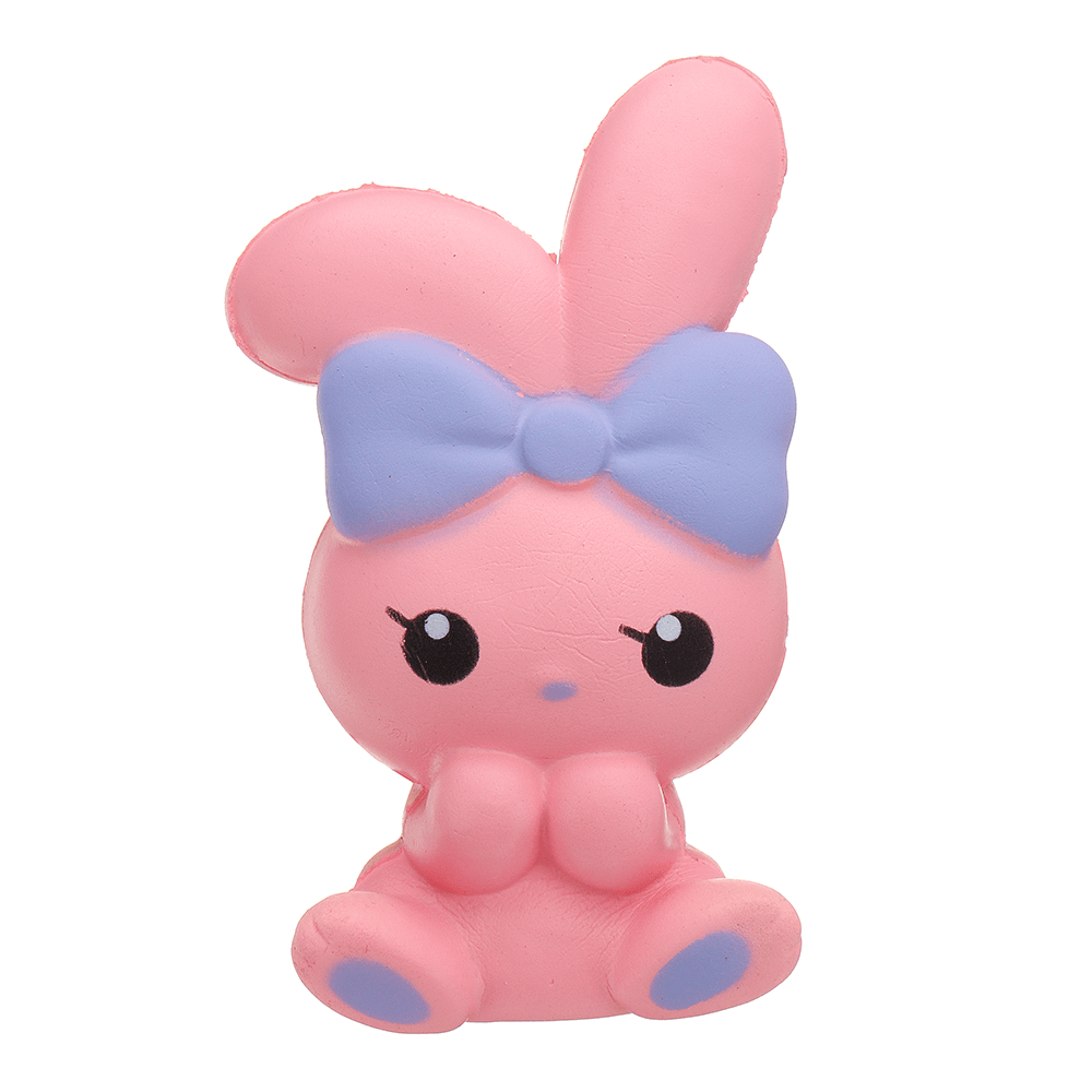 Jumbo Bowknot Rabbit Squishy Slow Rising House Play Toy 8*6*13Cm with Packing Bag - MRSLM