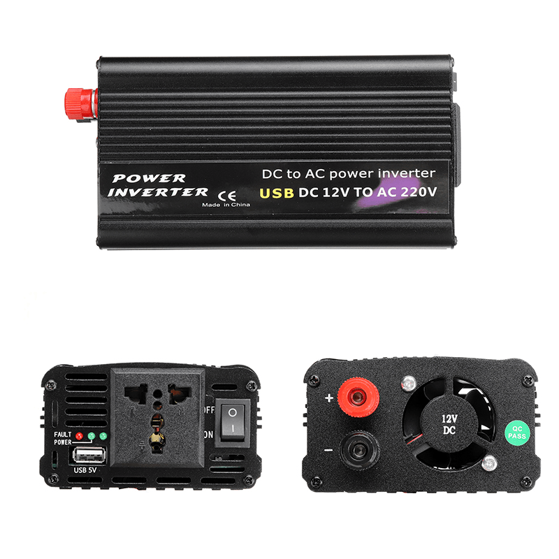 1200W Modified Sine Wave Solar Power Inverter 12/24V DC to 120/220V AC Converter - MRSLM