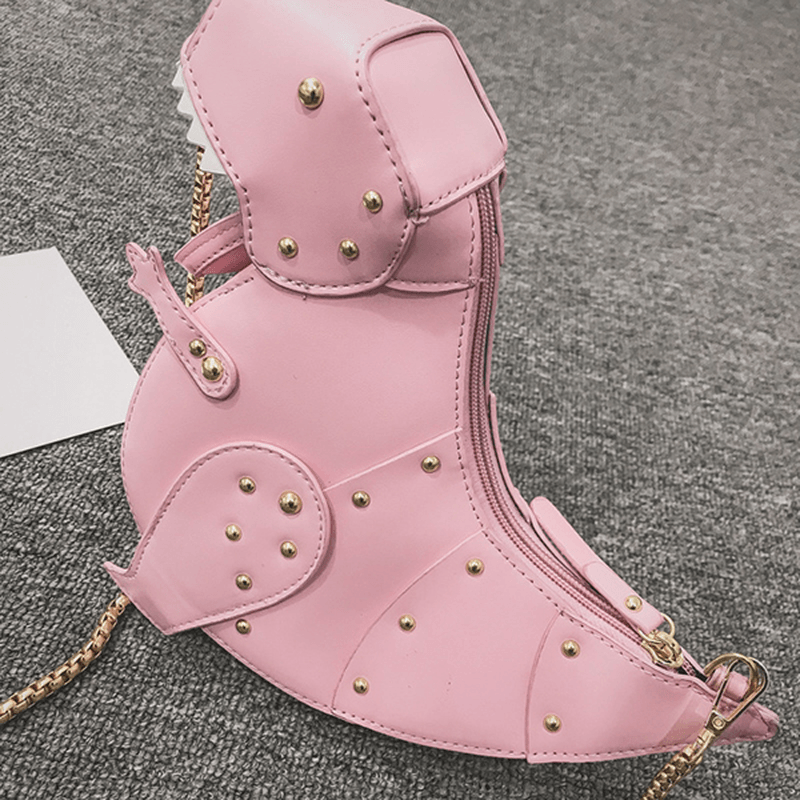 Women Chain Dinosaur Shape Cute Crossbody Bag - MRSLM