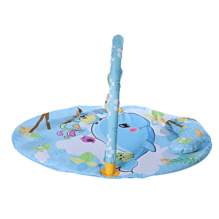 Baby Gym Play Mat Educational Rack Toys Baby Gym Mat with Music Lights Infant Fitness Carpet Gift for Kids - MRSLM