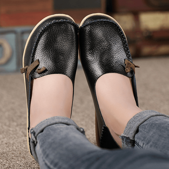 US Size 5-11 Shoes Women Flats Comfortable Casual Outdoor Breathable Slip on Flats Loafers Shoes - MRSLM