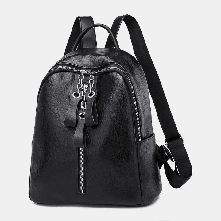 Women Fashion Waterproof Light Weight Anti-Theft Backpack Shoulder Bag with Headphone Port - MRSLM