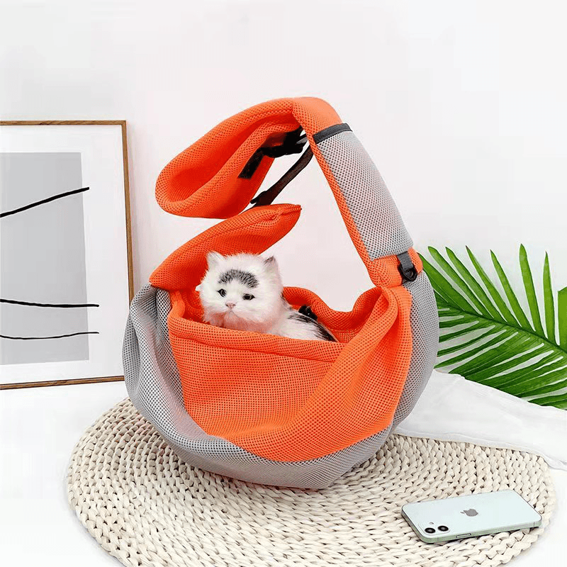 Pet Shoulder Bags Oxford Fabric and Polyester Adjustable Shoulder Straps Suitable for Small Pets - MRSLM