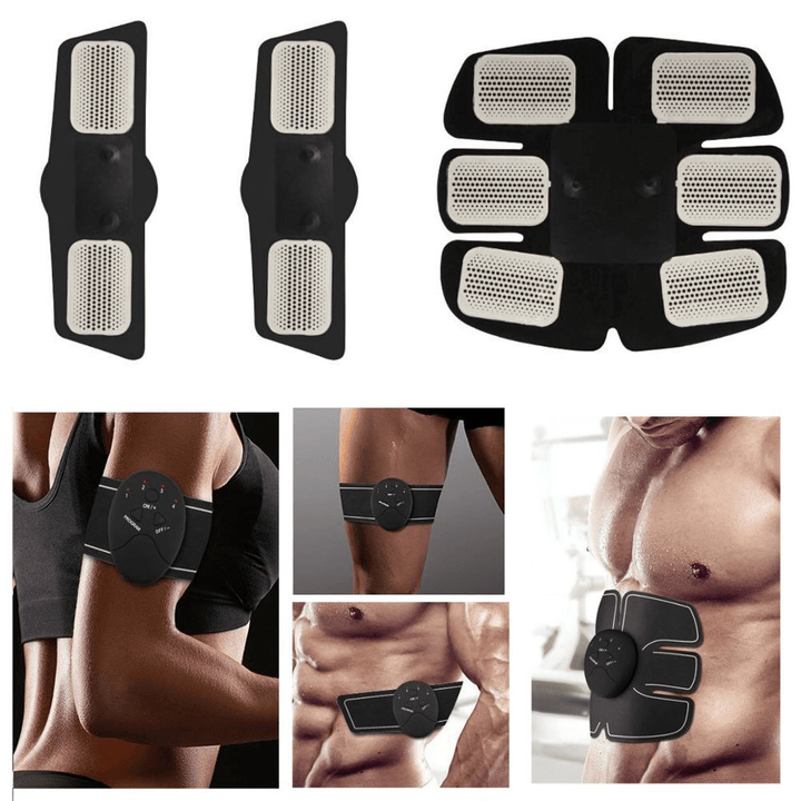 48PCS Gel Pads EMS Abdominal Muscle Trainer Stimulator Exerciser Pads Slimming Machine Accessories - MRSLM