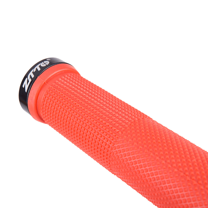 ZTTO AG-16 22Mm 34X130Mm Anti-Slip Bilateral Locking Available Aluminum Alloy Rubber 1 Pair X Bicycle Grip Mountain Bikes Grip - MRSLM