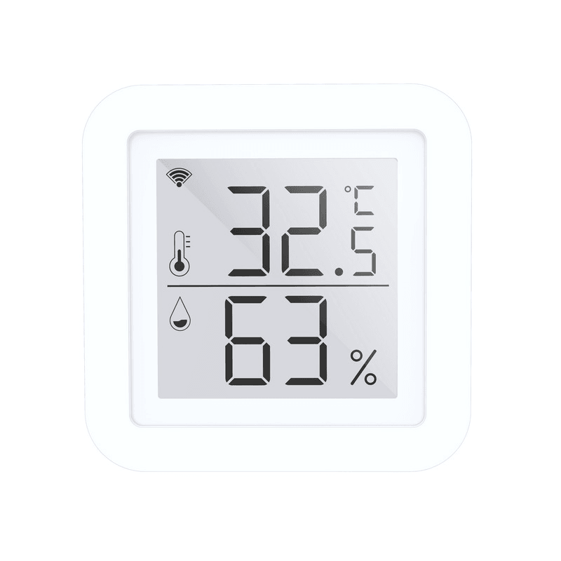 Tuya WIFI Temperature Humidity Smart Sensor Clock Digital Display Remote Control Thermometer Support Alexa Google Assistant - MRSLM