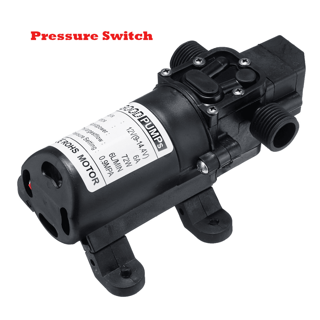 12V 72W Water Diaphragm Pump 6L 20Mm Water Pump Diaphragm Self Priming Sprayer Pump - MRSLM