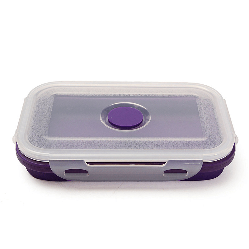 Ipree® 4 Size Collapsible Silicone Lunch Boxes Portable Food Storage Kitchen Containers - MRSLM