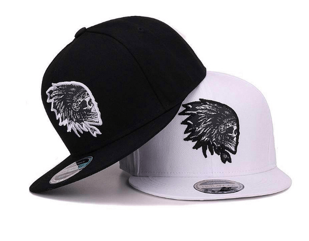 Indian Embroidered Flat-Edge Hip-Hop Hat - MRSLM