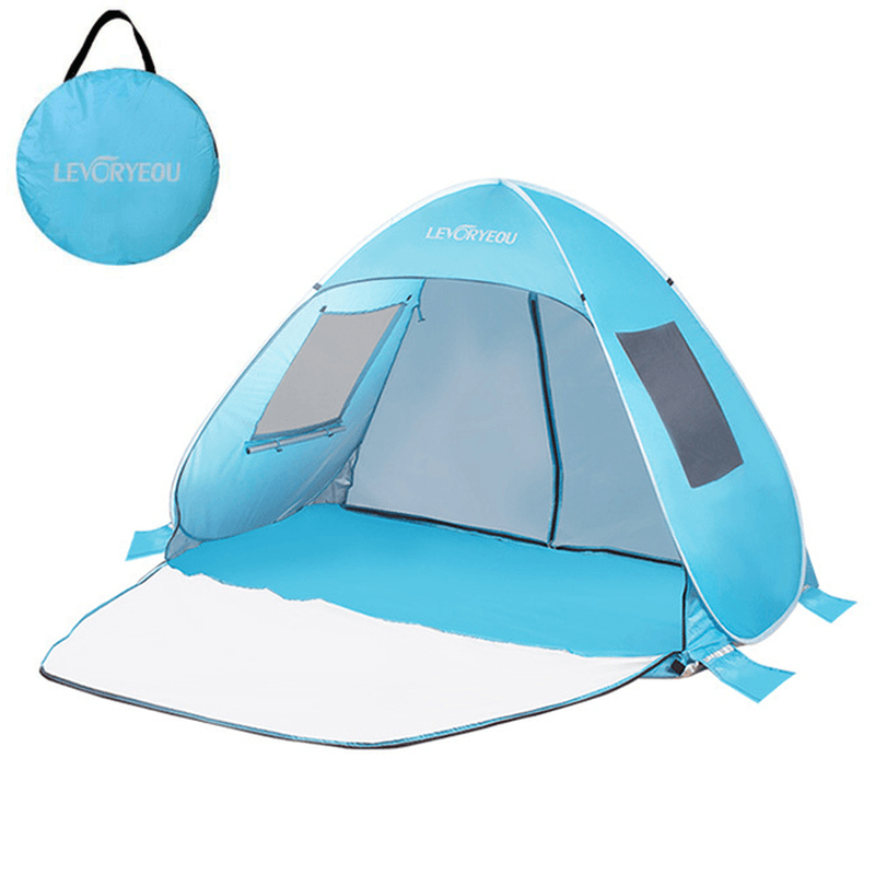 New Automatic Camping Tent Breathable Window Beach Tent Waterproof Uv-Protective Portable Kids' Playground Tent - MRSLM