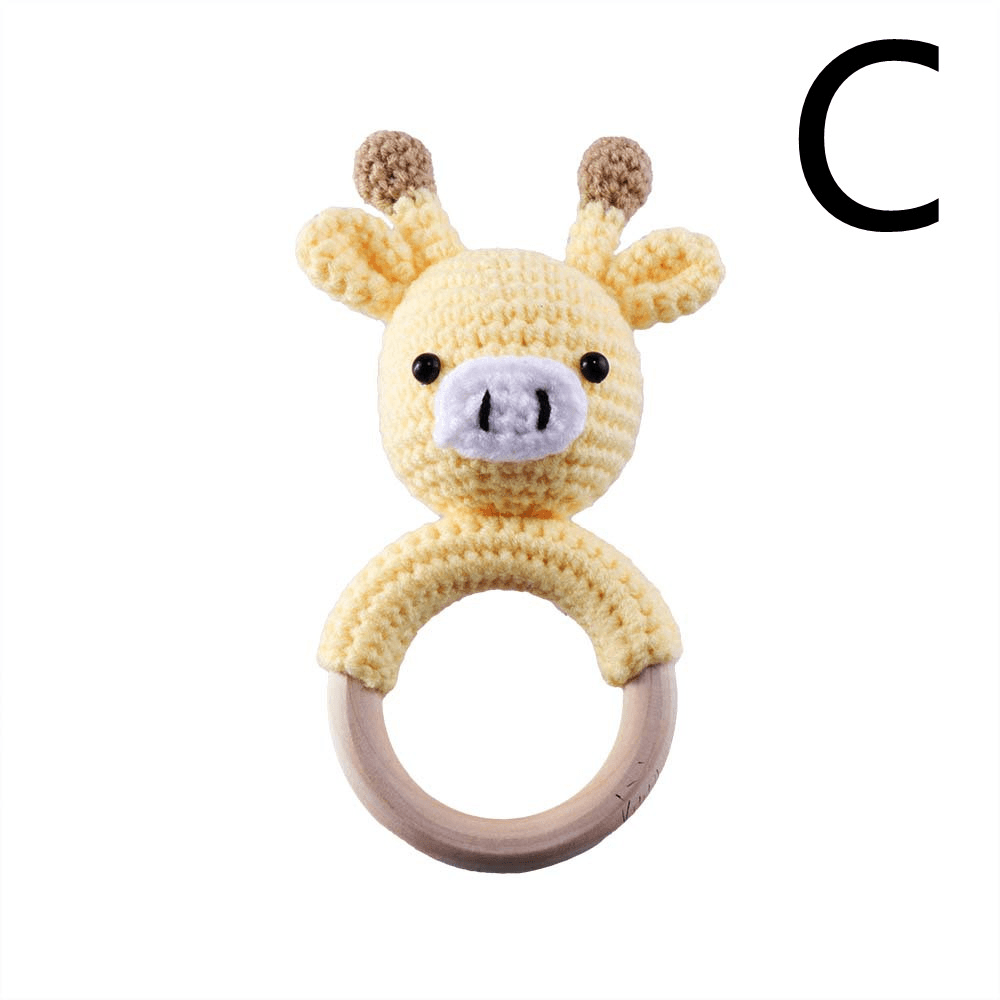 Baby Knitted Rattle Bell Ring Sounding Rattle Toy - MRSLM