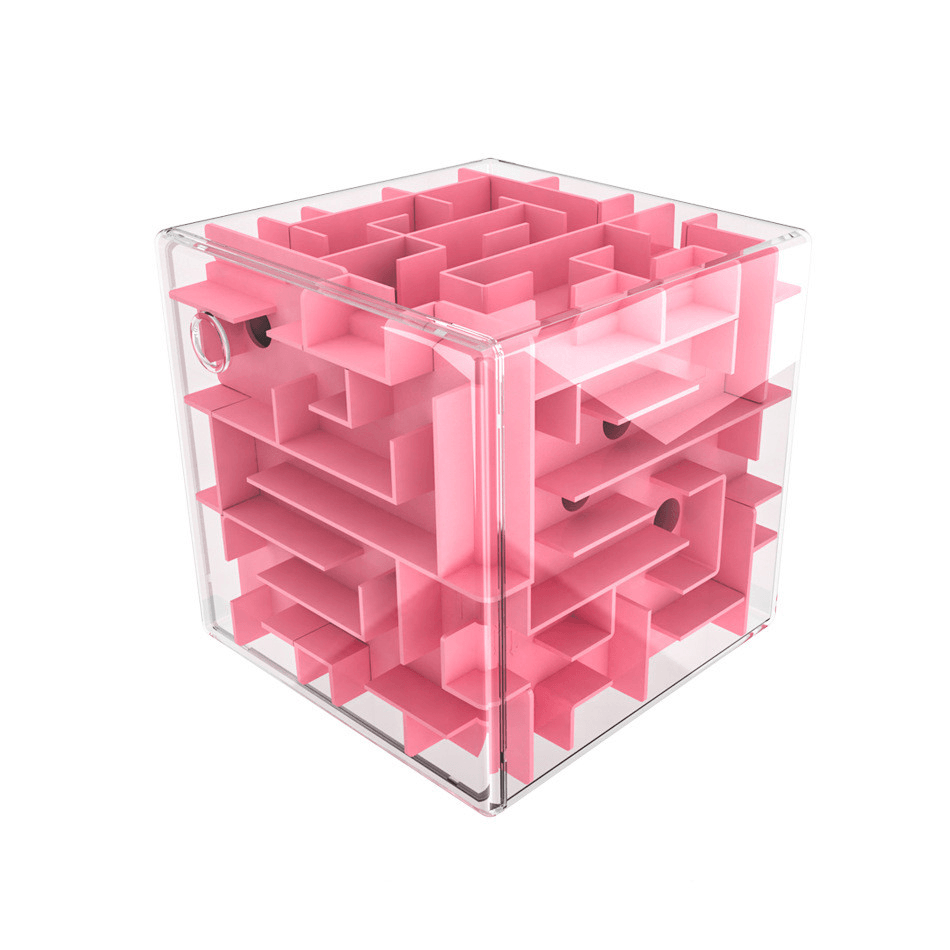 Three-Dimensional Maze and Rubik'S Cube Drop-Resistant Piggy Bank Toy - MRSLM