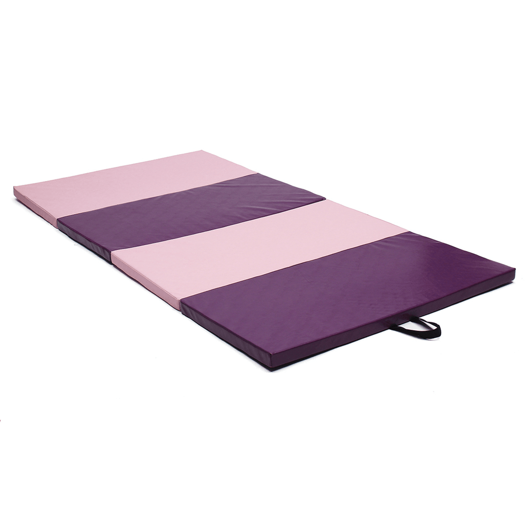 120X24X5Cm Airtrack Gymnastics Mat Four Folding Exercise Floor Pad Training Pad Sport Protector - MRSLM