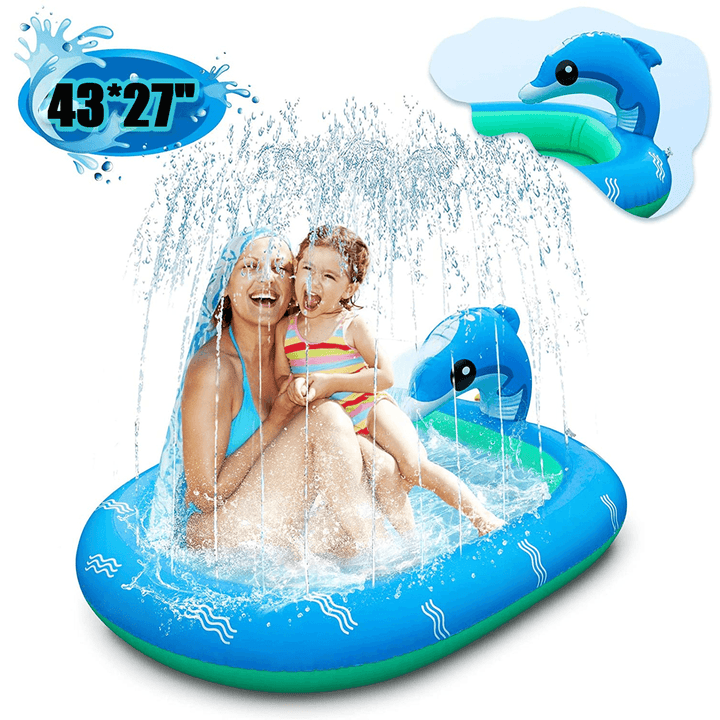 Dolphin Inflatable Water Jet Game Pool Lawn Game Pool - MRSLM