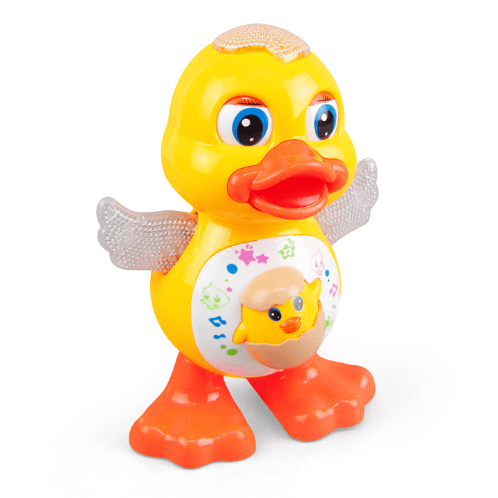 Cute Dancing Duck Educational Toy Musical Lighting Doll Interactive Kids Gift - MRSLM