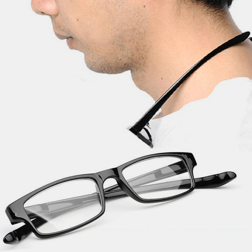 Unisex Hanging Neck Portable Easy Carry Elastic Expanding Legs Reading Glasses Presbyopia Glasses - MRSLM