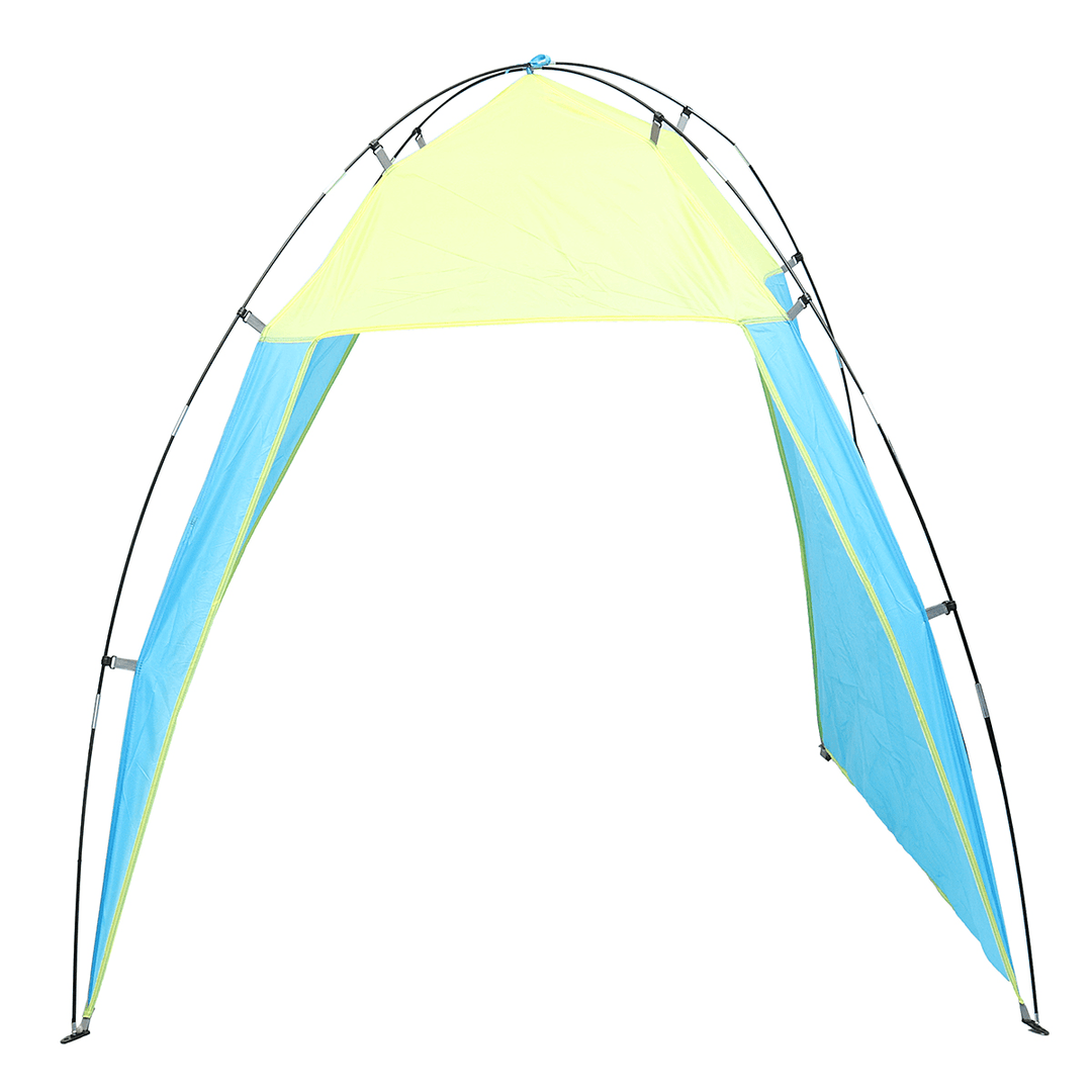 Outdoor 5-8 People Triangle Beach Tent Pop up Camping Anti-Uv Sun Shade Shelter Canopy - MRSLM