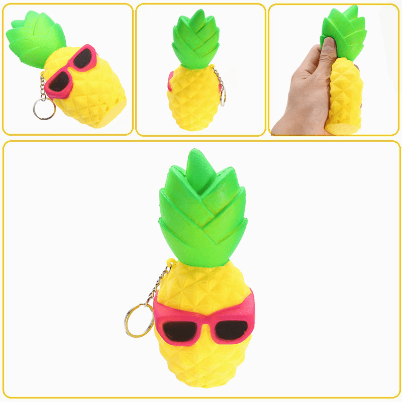 Squishy Cool Pineapple 16Cm Slow Rising Soft Squeeze Collection Gift Decor Toy - MRSLM