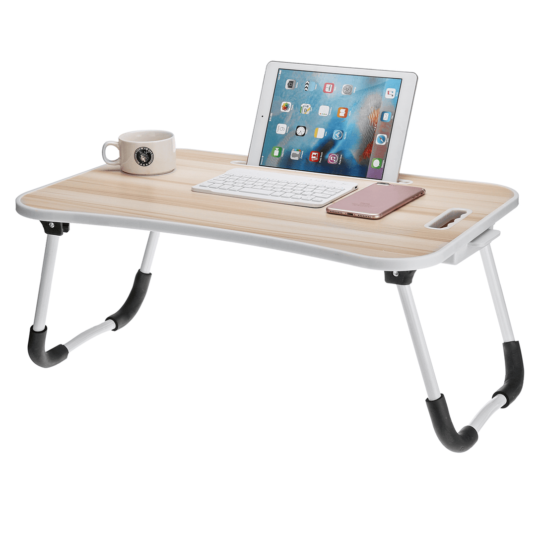 Foldable Laptop Lap Tray Folding Desk Computer Table Sofa Notebook Breakfast Bed - MRSLM