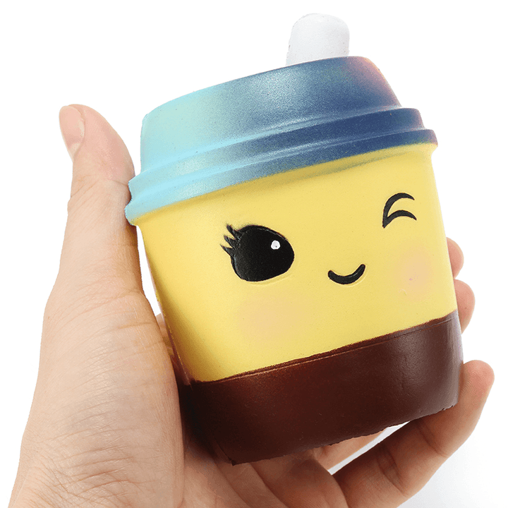 Xinda Squishy Milk Tea Cup 10Cm Soft Slow Rising with Packaging Collection Gift Decor Toy - MRSLM