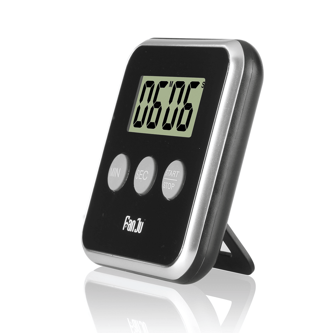 Fanju FJ231 Digital Timer Countdown Magnetic Large Display Loud Alarm Mini Back Stand Cooking Timer - MRSLM