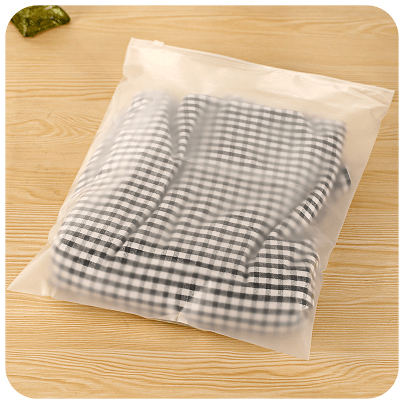 Thicker Transparent Waterproof Clothes Storage Bag Travel Wash Protect Cosmetics Plastic Storage Bag - MRSLM