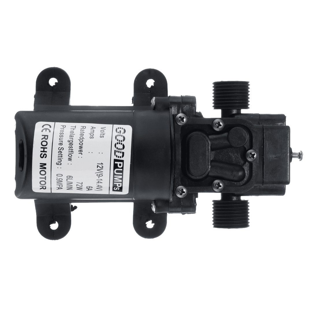 12V 72W Water Diaphragm Pump 6L 20Mm Water Pump Diaphragm Self Priming Sprayer Pump - MRSLM