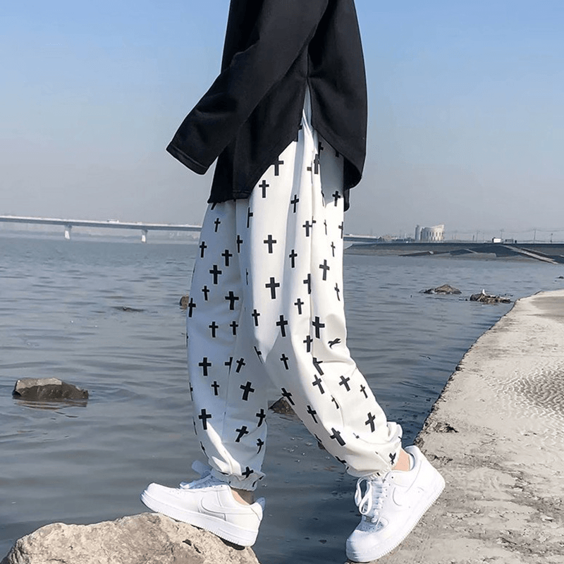 Pants Men'S Spring Men'S Footwear Casual Trousers Men'S Loose Korean Style Trendy Nine-Point Pants Trendy Brand Guard Pants Men'S Trend - MRSLM