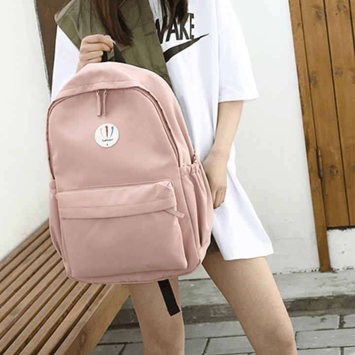 19L Nylon Backpack Rucksack 14Inch Laptop Student School Shoulder Bag Outdoor Travel - MRSLM