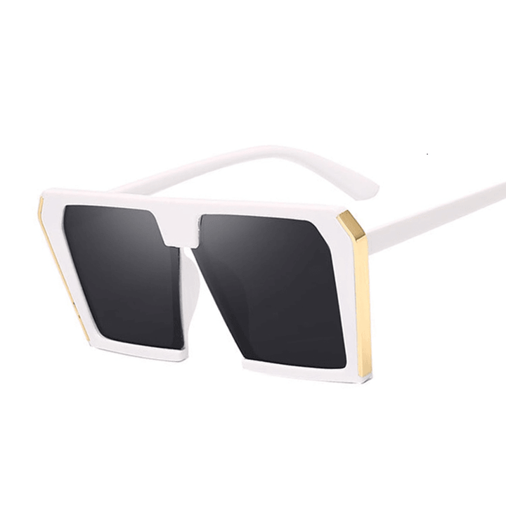 Fashion Metal Large Frame Women'S Sunglasses UV Protection - MRSLM