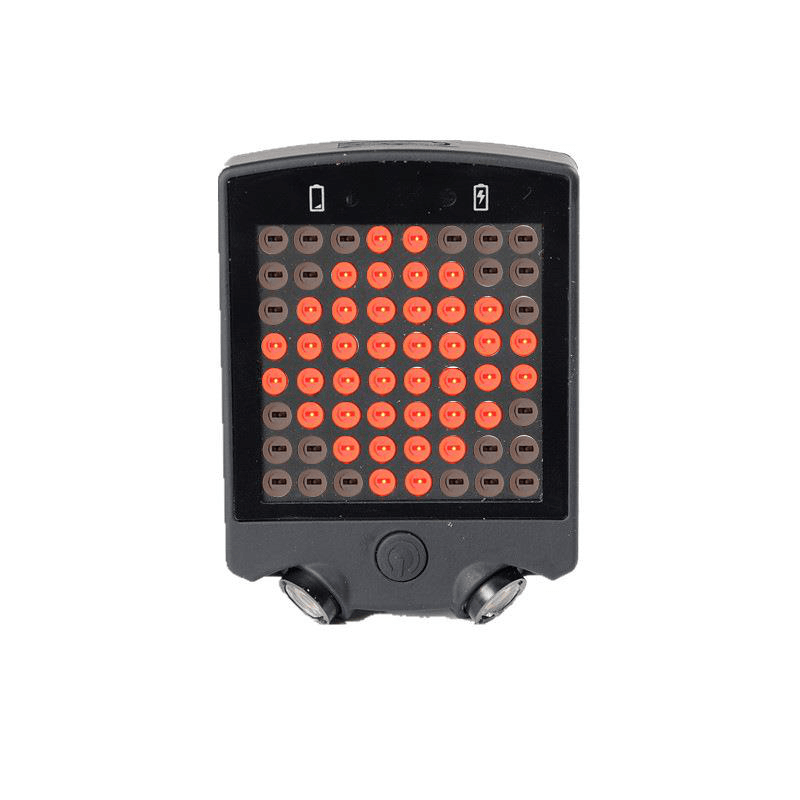 64 LED Wireless Remote Laser Bicycle Rear Tail Light Bike Turn Signals Safety Warning Light - MRSLM