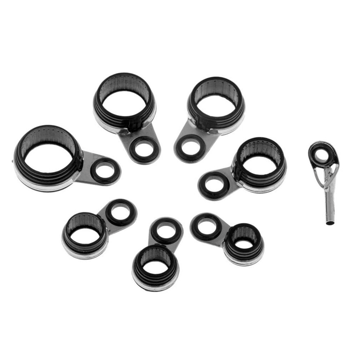 80Pcs Rocky Rod Top Ring Guide Ring Guide Eye Set Fishing Gear Accessories - MRSLM