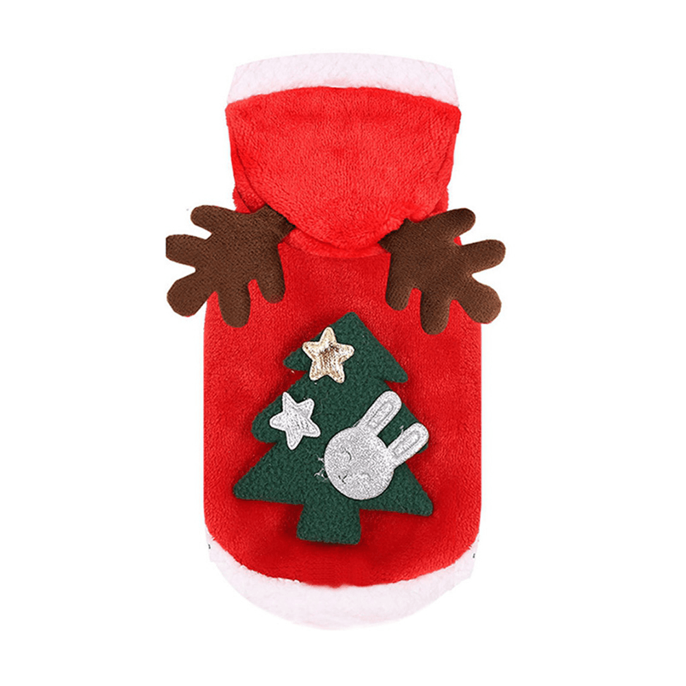 2020 Christmas Pet Clothes for Dogs Cats Costume Santa Claus Puppy Cat Clothes Winter Warm Dog Jacket Coats for Pet Hoodies Clothing - MRSLM