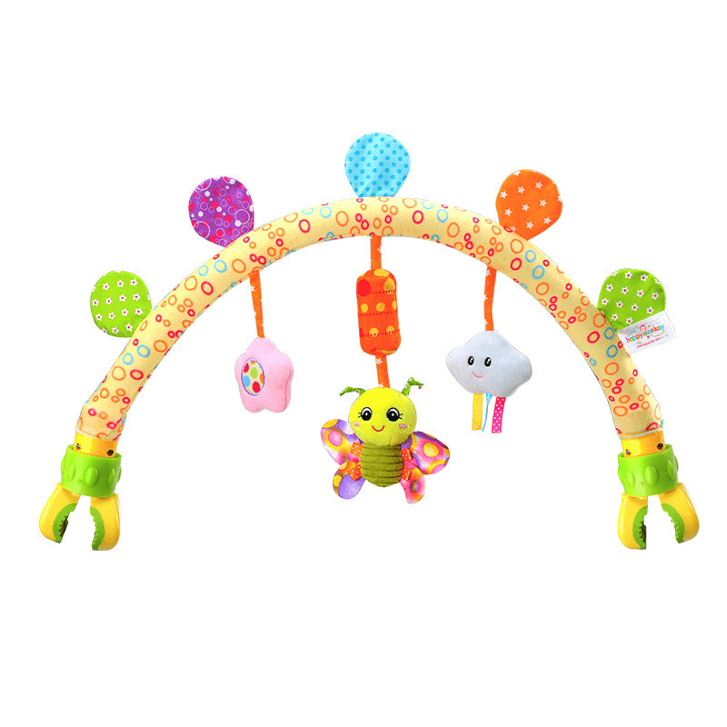 Baby Musical Mobile Toys for Bed Stroller Plush Baby Rattles Toys for Baby Toys 0-12 Months Infant - MRSLM