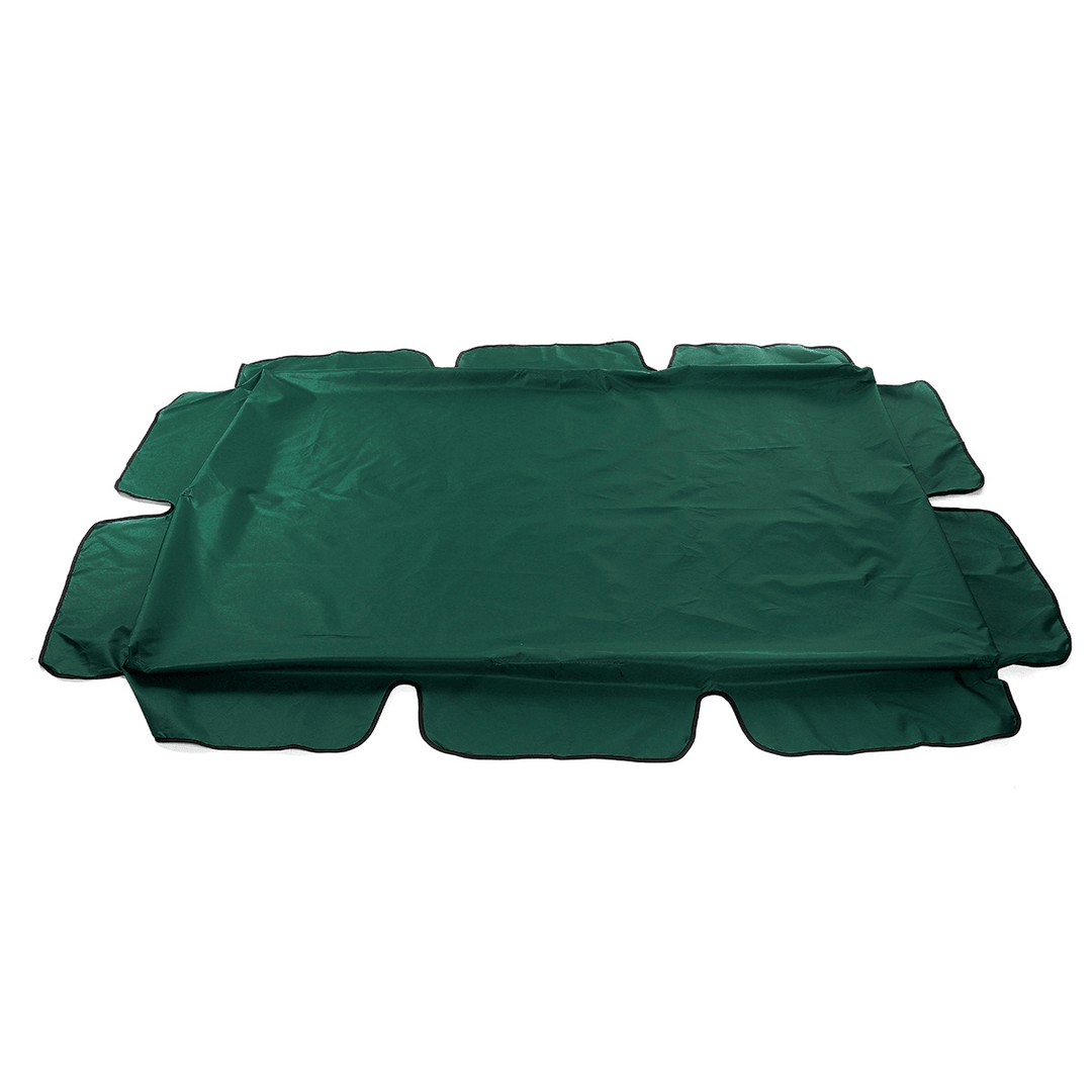 2/3 Seater Size Green Uv-Proof Outdoor Garden Patio Swing Sunshade Cover Waterproof Canopy Seat Top Cover - MRSLM