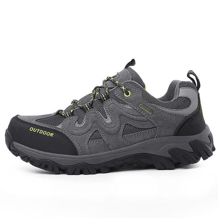 Big Size Men Comfortable Wear Resistant Outsole Outdoor Hiking Athletic Shoes - MRSLM