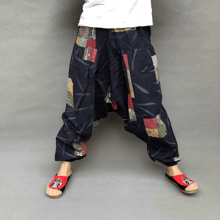 Men'S Crotch Pants Loose Thai Pants Bloomers - MRSLM