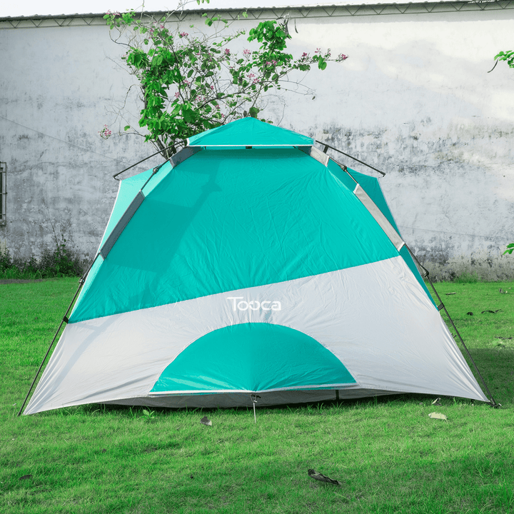 Tooca 4 Person Camping Tent Instant Set up Automatic Dome Tent Waterproof Windproof Outdoor Camping Sun Protection Shelters - MRSLM