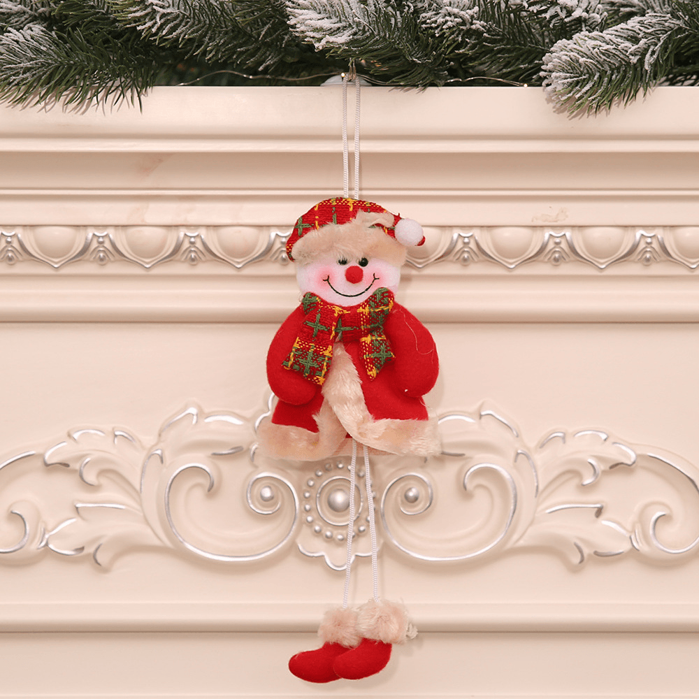 Christmas Decorations Christmas Tree Elk Doll Santa Snowman Ornaments New Year Decoration - MRSLM