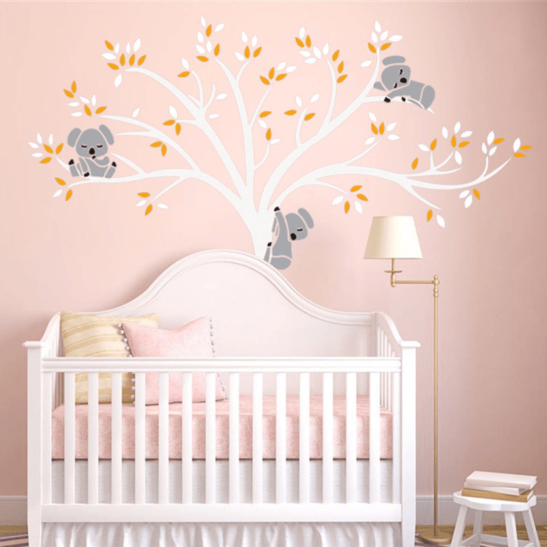 Removable Mural Koala Tree Wall Sticker Kids Decals Home Room Nursery - MRSLM