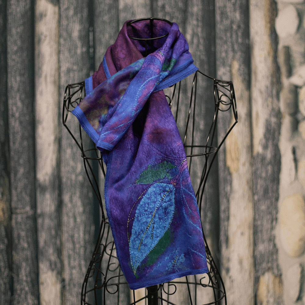 Women'S Blue Casual Color Block Scarves & Shawls Scarf - MRSLM