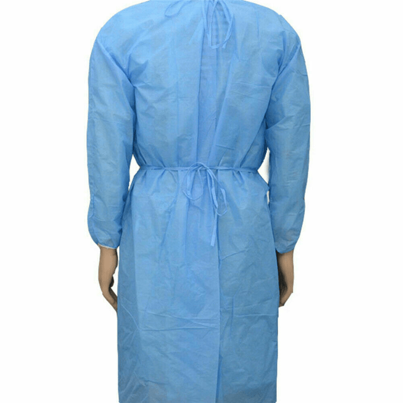 140Cm Disposable Bandage Coveralls Gown Dust-Proof Isolation Clothes Labour Suit Non-Woven Security Protection Clothing - MRSLM